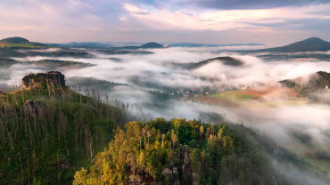 Sunrise-in-Bohemian-Switzerland