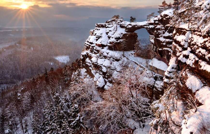 Winter Fairytale – Best Winter Walking Tour in Bohemian and Saxon Switzerland