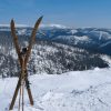 cross country skiing sunrise