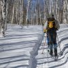 cross country skiing winter adventure