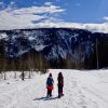 snowshoeing mountain views