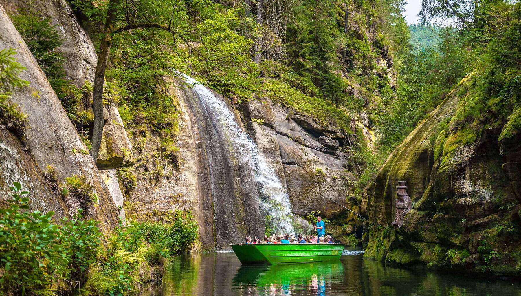 9.30 AM – 12.30 PM: Bohemian Switzerland-Boat Ride in Gorges of Kamenice River