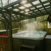 private hot tub bohemian retreat