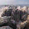 tisa rocks bohemian switzerland winter