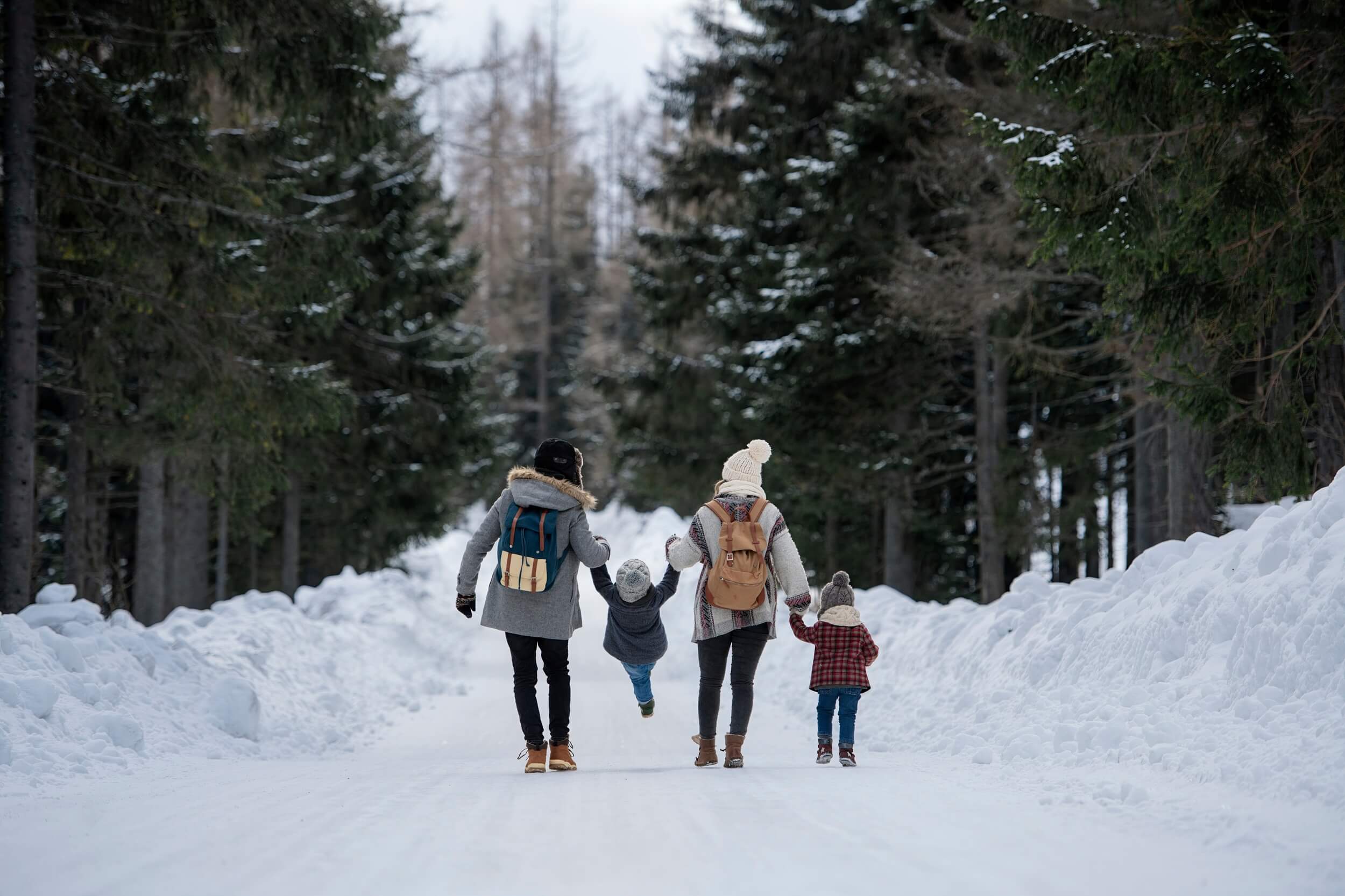 Winter-style scenery for a day trip from Prague