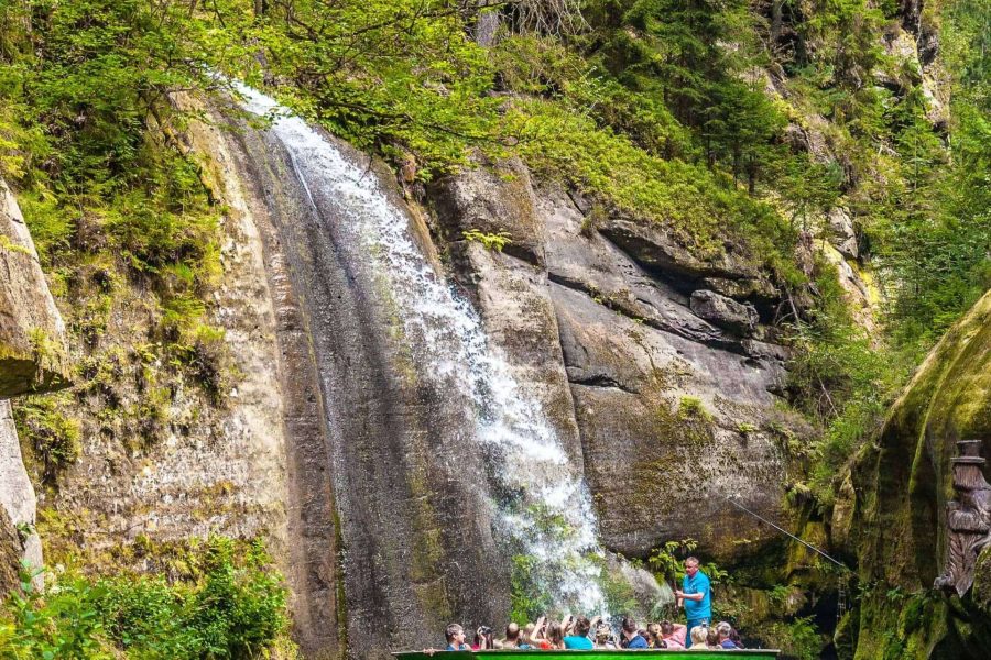 Boat ride in Kamenice River, Bohemian Switzerland