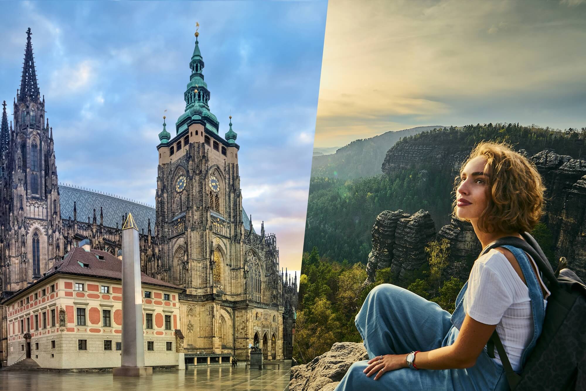 Best of Czechia two day tour combining Prague city highlights and Bohemian Switzerland