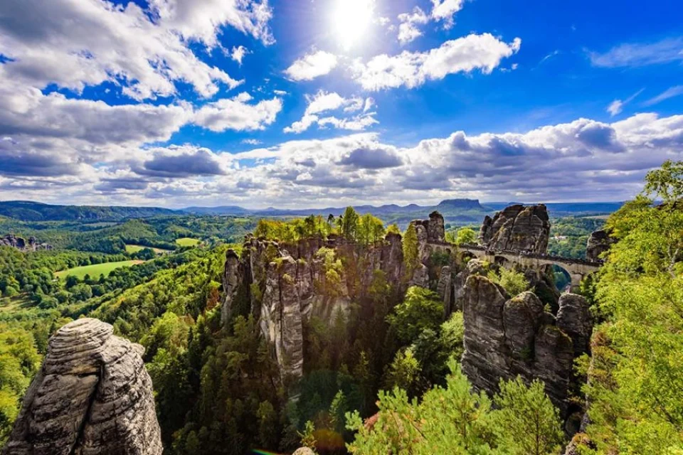 Sandstone landscapes in Bohemian Switzerland